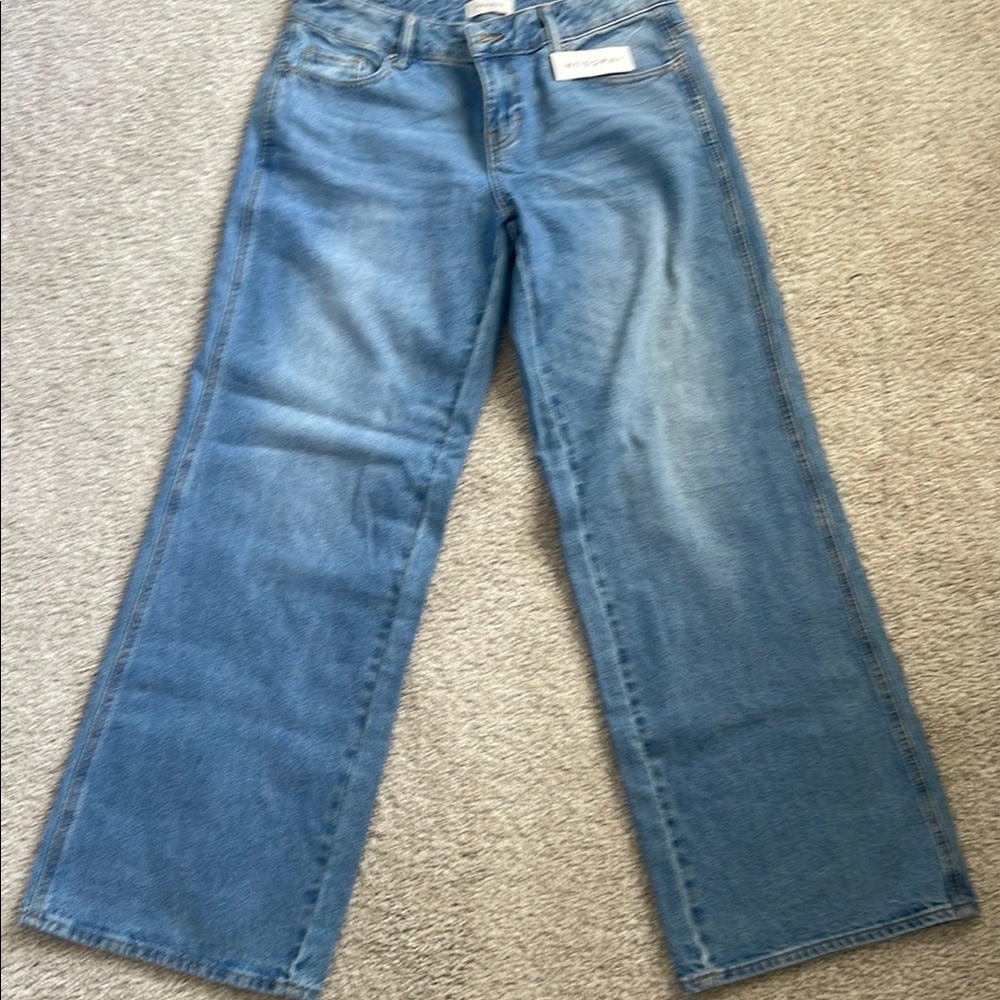 Women's Blue Jeans low rise baggy pac sun NWT